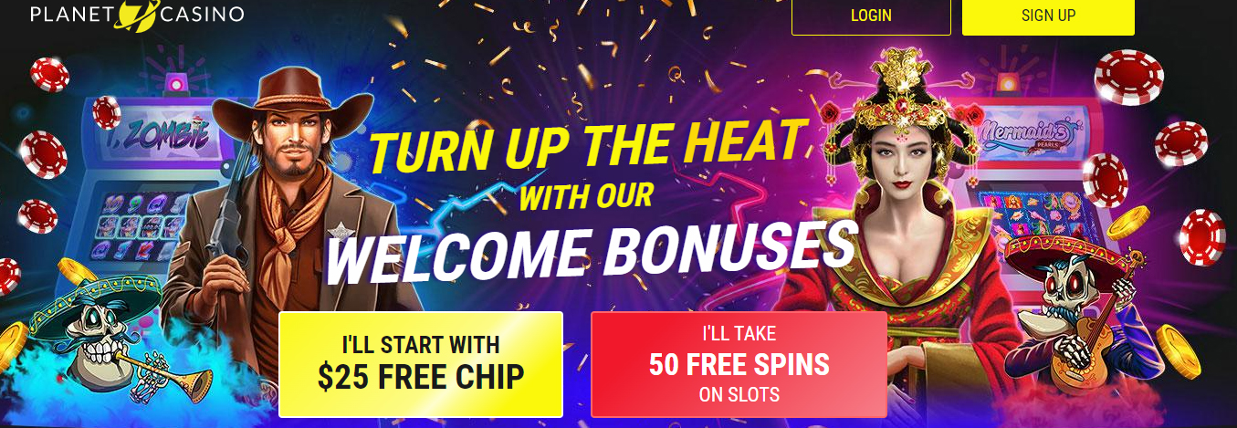 Planet 7 USD | 350% Bonus | $50 Free Chip