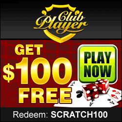 Club Player Scratch Cards- 100 free